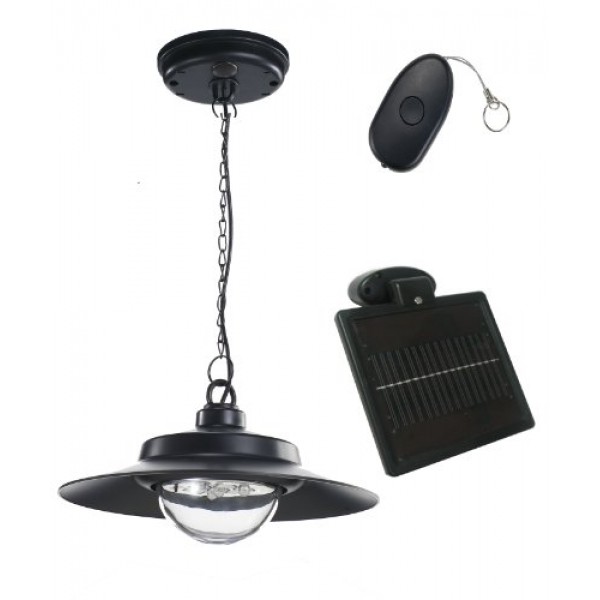 Nature Power 21030 Hanging Solar Powered LED Shed Light with Remot...