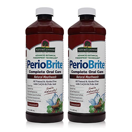Natures Answer Periobrite Alcohol-Free Mouthwash, Cinamint, 16 Ou...