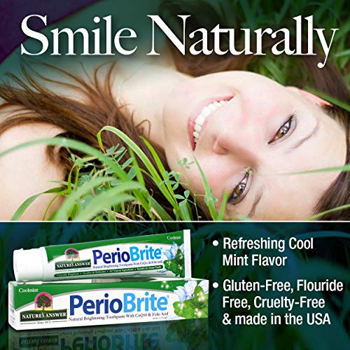 Natures Answer Periobrite Natural Toothpaste, Cool Mint, 4 Ounce,...