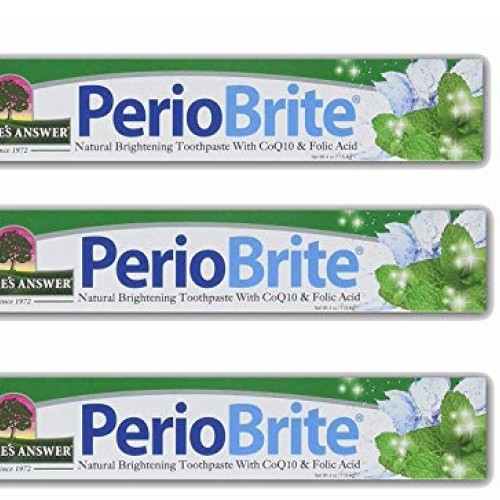 Natures Answer Periobrite Natural Toothpaste, Cool Mint, 4 Ounce,...