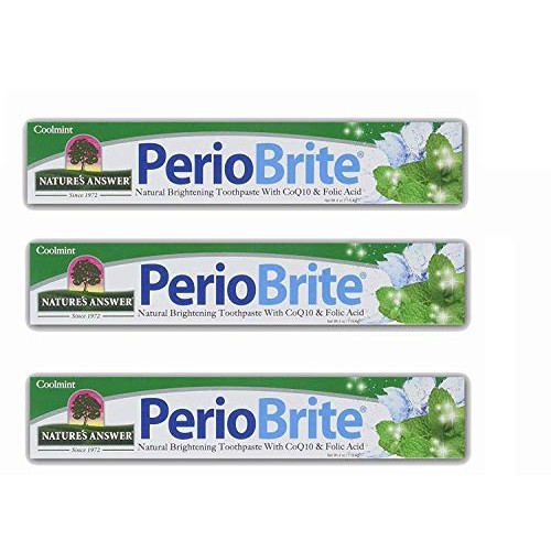 Natures Answer Periobrite Natural Toothpaste, Cool Mint, 4 Ounce,...