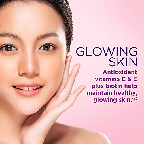 Natures Bounty Hair, Skin & Nails with Biotin, Strawberry Gummies...