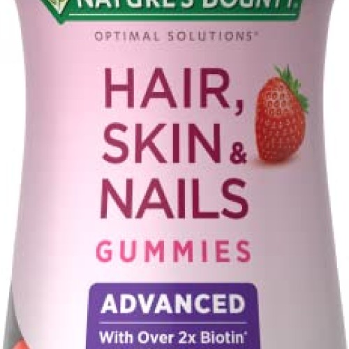 Natures Bounty Optimal Solutions Advanced Hair, Skin & Nails Gumm...