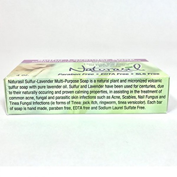 Sulfur-Lavender Soap by Naturasil 4 oz