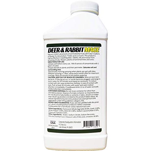Natures Mace Deer and Rabbit Repellent 40oz Concentrate