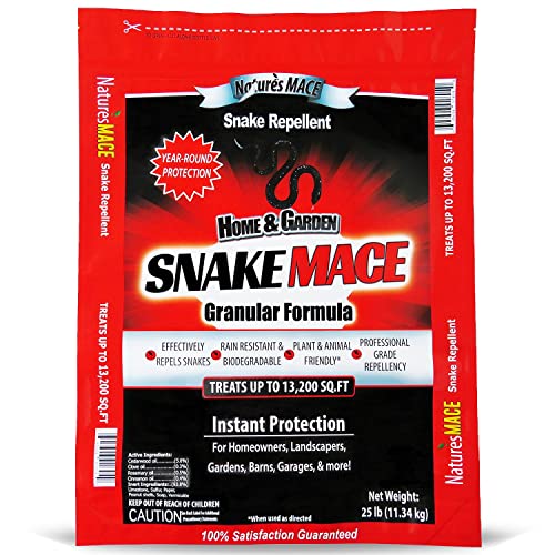 Natures MACE Snake Repellent 25lb / Covers 13,200 Sq. Ft. / Keep ...
