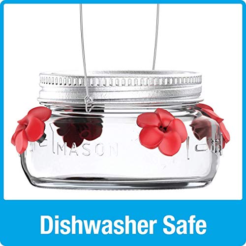 Natures Way Bird Products MJF1 Natures Way Mason Jar Hummingbird...