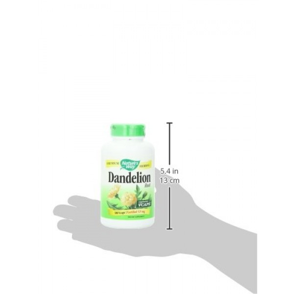 Natures Way Dandelion Root; 525 mg Dandelion Root per serving; No...