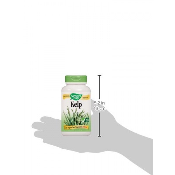Natures Way Kelp; 600 mg Kelp per serving; Non-GMO Project Verifi...