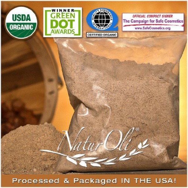 NaturOli USDA Organic Soap Nut Powder 100% Natural - 16oz