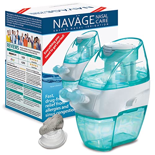 Navage Nasal Care Starter Bundle Nose Cleaner, 20 SaltPods, Plus B...