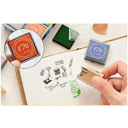 20pcs Craft Ink Pad,Stamps Pads,20 Colors Rainbow Finger Ink Pads ...