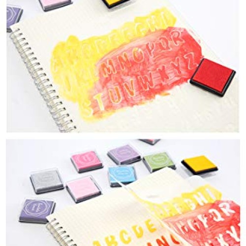 20pcs Craft Ink Pad,Stamps Pads,20 Colors Rainbow Finger Ink Pads ...