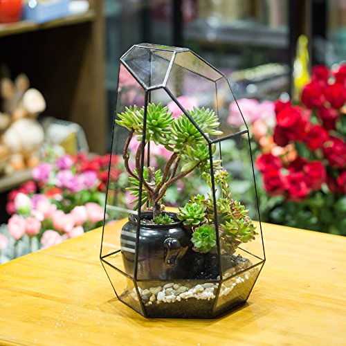 NCYP 16 inches Super Large Handmade Irregular Prism Glass Geometri...
