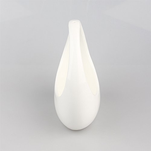 NCYP Round White Hanging Ceramic Planter Modern Vintage Indoor Out...