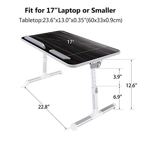 Laptop Bed Tray Table, Nearpow Larger Size Adjustable Laptop Bed...
