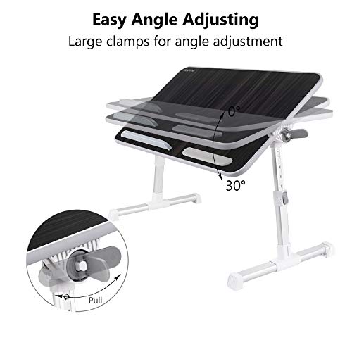 Laptop Bed Tray Table, Nearpow Larger Size Adjustable Laptop Bed...