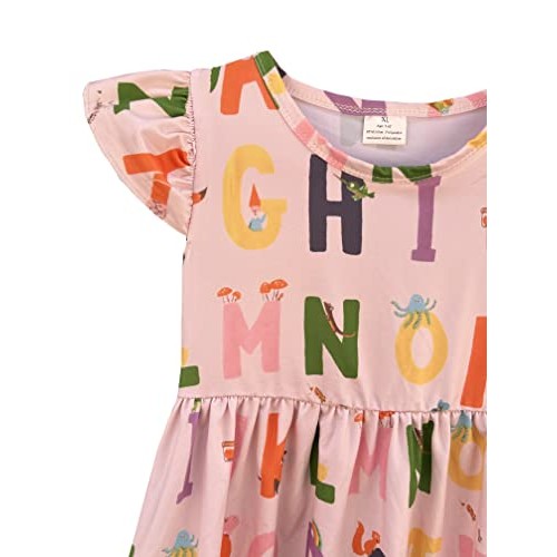 Toddler Little Girls Back to School Dresses -Apple, Pencils, Noteb...
