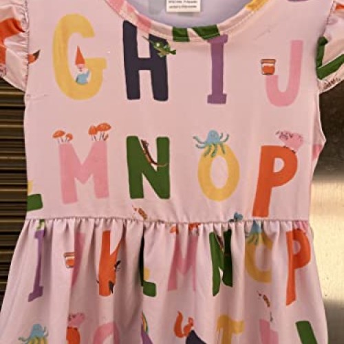 Toddler Little Girls Back to School Dresses -Apple, Pencils, Noteb...