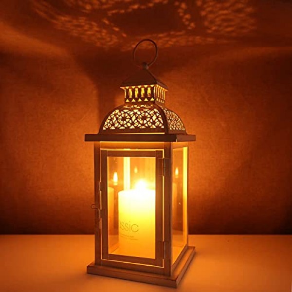 NEEDOMO Large Candle Lantern Decorative, 13.5 Vintage Outdoor Han...