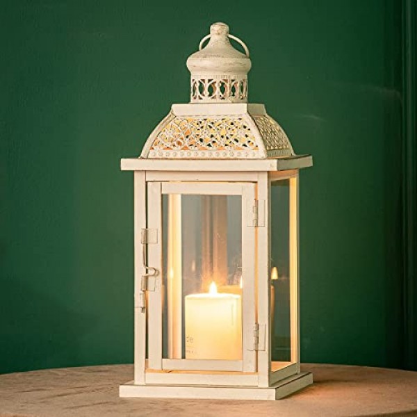 NEEDOMO Large Candle Lantern Decorative, 13.5 Vintage Outdoor Han...