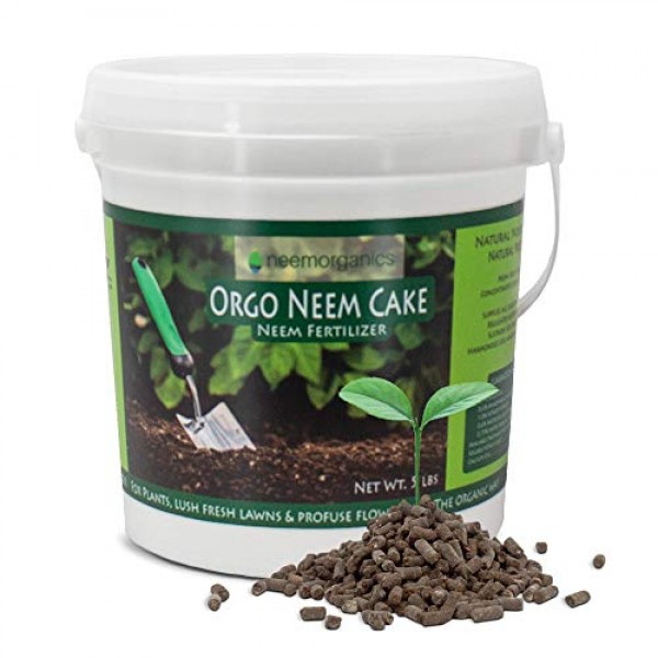 Neem Organics Orgo Neem Cake | 100% Organic Fertilizer for Outdoor...