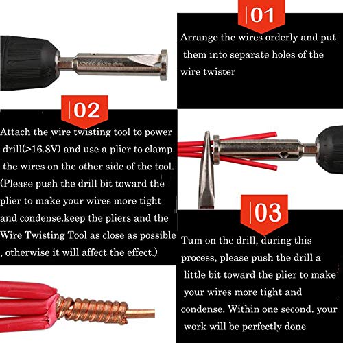 Neepanda Wire Twisting Tool, Wire Stripper and Twister, Quick Conn...