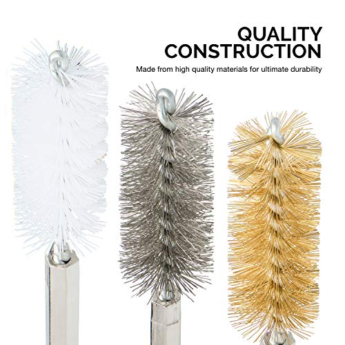 NEIKO 00325A Industrial Wire Brush Attachment Set 38 Piece 1/4 He...