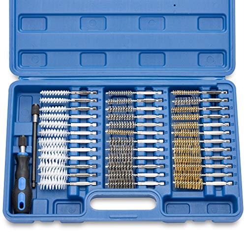 NEIKO 00325A Industrial Wire Brush Attachment Set 38 Piece 1/4 He...