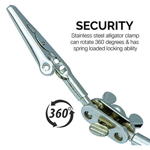 Neiko 01902 Adjustable Helping Hand With Magnifying Glass | Dual A...