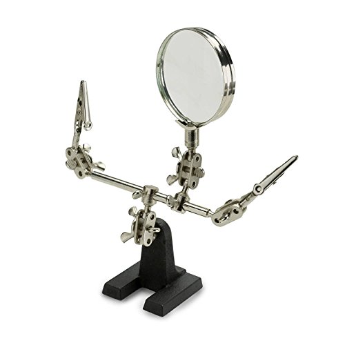 Neiko 01902 Adjustable Helping Hand With Magnifying Glass | Dual A...
