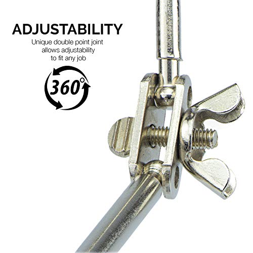 Neiko 01902 Adjustable Helping Hand With Magnifying Glass | Dual A...