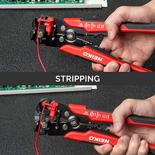 Neiko 01924A 3-in-1 Automatic Wire Stripper, Cutter and Crimping T...