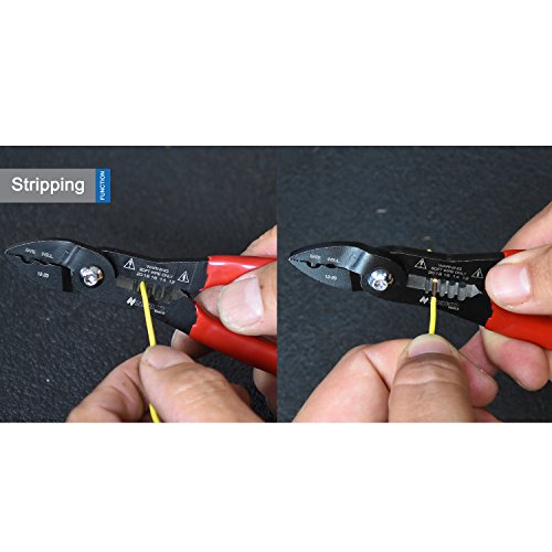 Neiko 02037A Compact 4-in-1 Multi-Purpose Wire Service Tool | Grip...