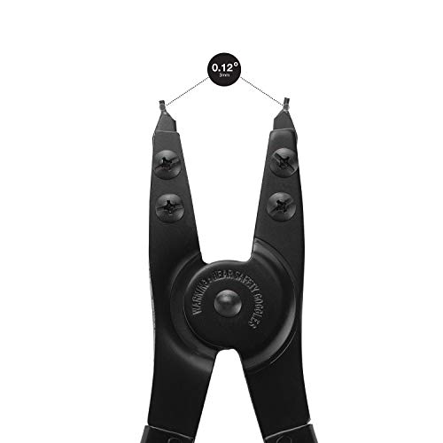 Neiko 02130A Heavy Duty 16 Snap Ring Plier Set, 2 Piece, External...