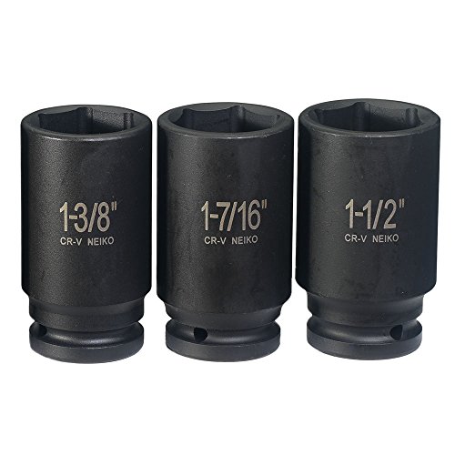 Neiko 02461A 3/4 Drive Deep Impact Socket Set, 8 Piece Jumbo Asso...