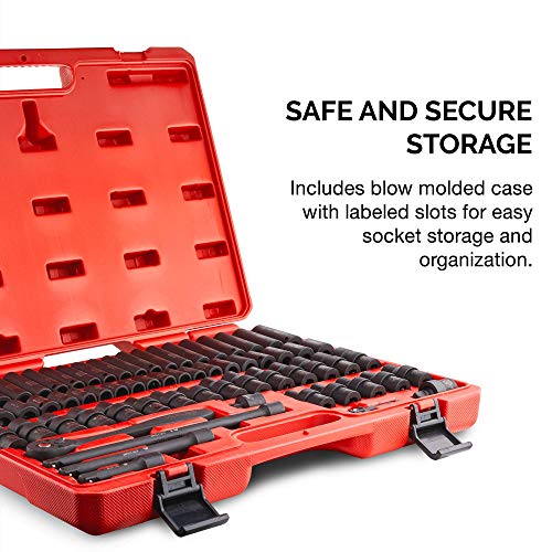 Neiko 02471A 3/8” Standard and Deep Drive Impact Socket Set 67 pcs...