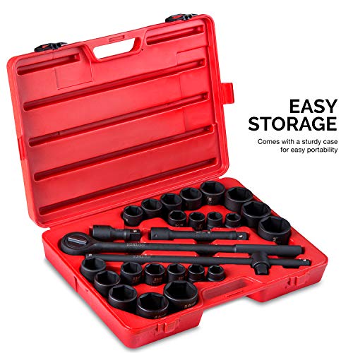 Neiko 02499A 3/4 Drive Jumbo Master Impact Socket Set, 27 Piece S...