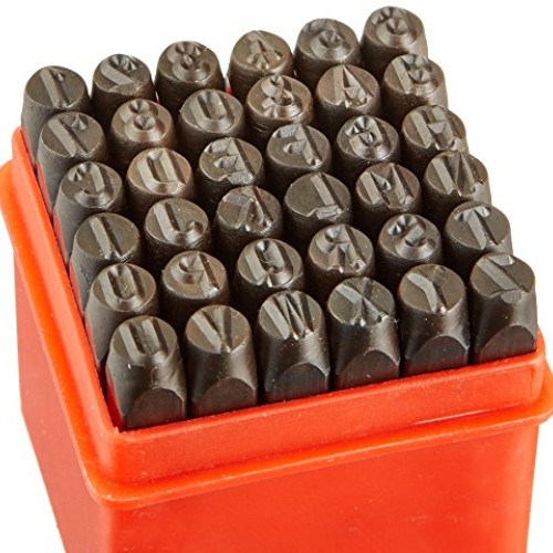Neiko 02624 Classic Numbers & Letters Punch Set | Hardened, Heat T...