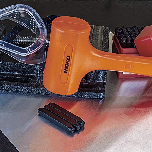 NEIKO 02849A 4 Lb Dead Blow Hammer, Neon Orange | Unibody Molded |...