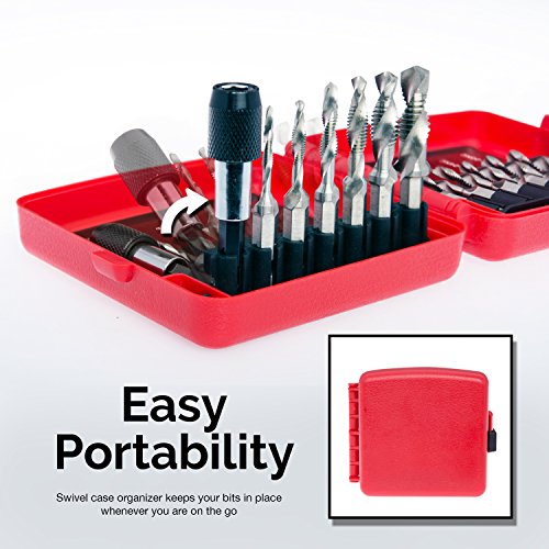 Neiko 10059A Combination Drill & Tap Bit Set with Quick Change Ada...