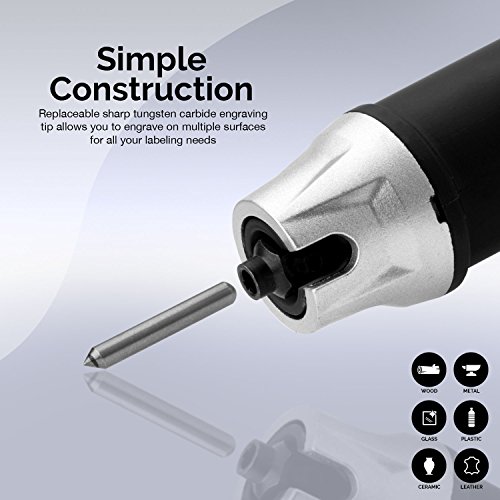Neiko Handheld Electric Engraver, 120 Volts | Tungsten Carbide Tip...