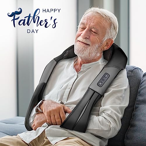 Shiatsu Neck and Back Massager with Soothing Heat, Nekteck Electri...