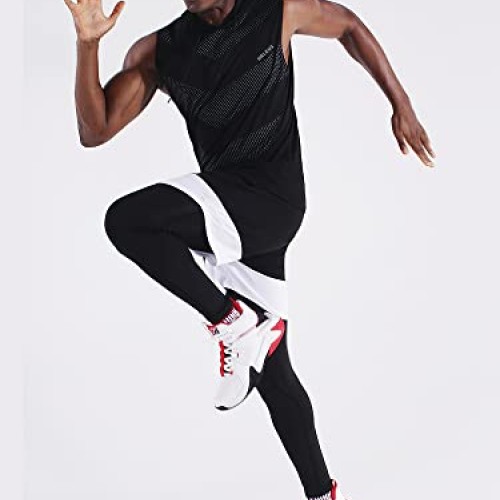 NELEUS Mens Workout Tank Tops Sleeveless Running Shirts with Hood...