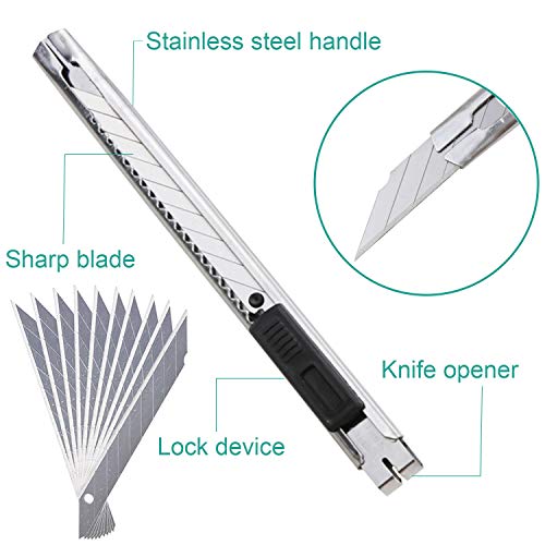 105 PCS Precision Carving Craft Hobby Knife Kit Includes 92 PCS Ca...
