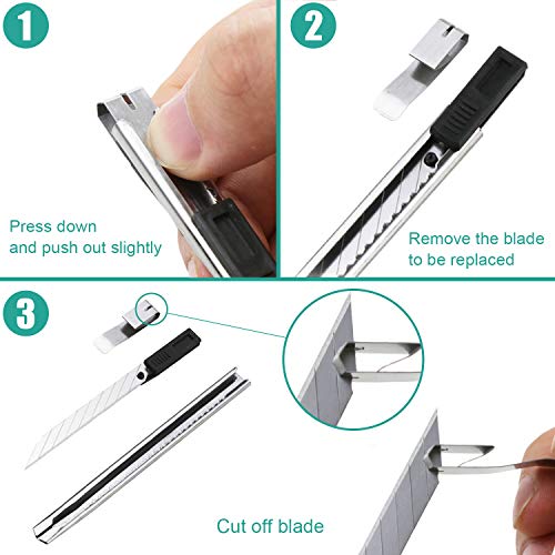 105 PCS Precision Carving Craft Hobby Knife Kit Includes 92 PCS Ca...