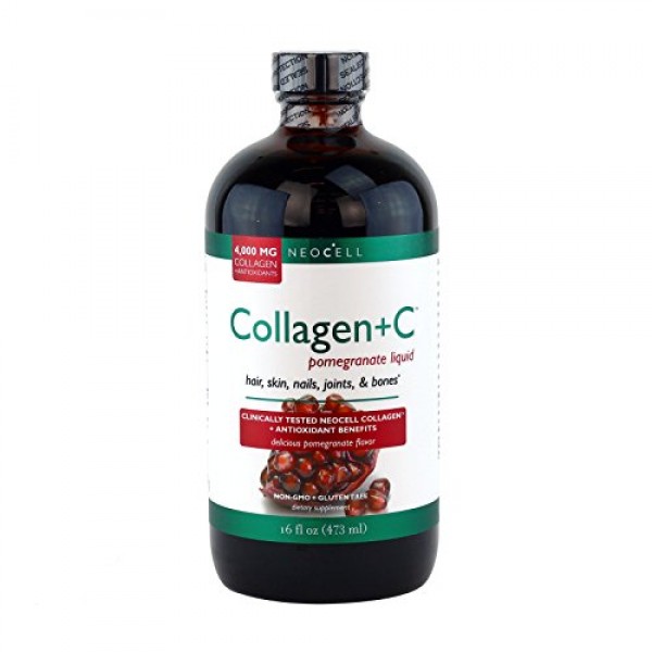 NEOCELL Collagen +C Pomegranate Liquid - 16 oz, 3 pack