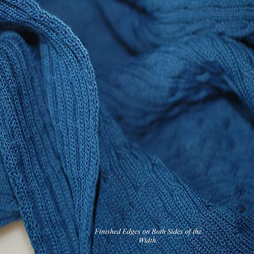 Neotrims Cable Twist Knit Fabric, Selvedge Edge 14 Colours, Knitte...