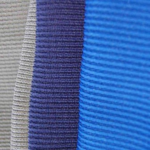 Neotrims Polyester Rib Knit Jersey Stretch Sports Feel Fabric, For...