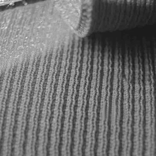 Neotrims Polyester Rib Knit Jersey Stretch Sports Feel Fabric, For...